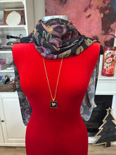Load image into Gallery viewer, Floral beadwork printed scarf - large