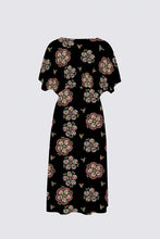 Load image into Gallery viewer, Calico beadwork V-NECK DRESS