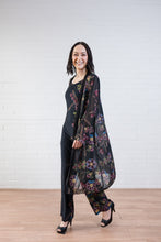 Load image into Gallery viewer, "Grandmother rockstar beadwork" print CHIFFON DUSTER
