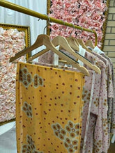 Load image into Gallery viewer, Homeland Heritage Yellow printed scarf - large chiffon SPECIAL INTRO PRICE!

