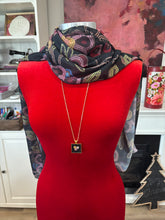 Load image into Gallery viewer, Floral beadwork printed scarf - large
