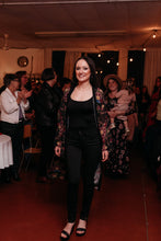 Load image into Gallery viewer, "Grandmother rockstar beadwork" print CHIFFON DUSTER
