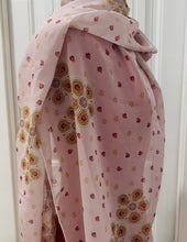 Load image into Gallery viewer, Homeland Heritage pink printed scarf - large chiffon SPECIAL INTRO PRICE!
